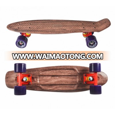 SKATERGEAR nickel board transparent board multicolor skateboard