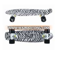 SKATERGEAR led wheel plastic sliding board retro cruisers skateboard