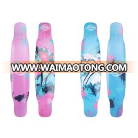 41.5Inch Canadian Maple Wood Heat Transfer Printing Deck Aluminium Truck Skate Long Board Complete Skateboards