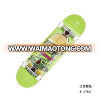 Canadian maple double kicktails pro skateboard cruiser board