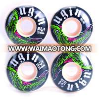 Free Style 54*32mm 100a 70% Rebound Pneumatic Custom Skateboard Wheels